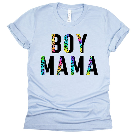 Boy Mama Cheetah Adult T-Shirt