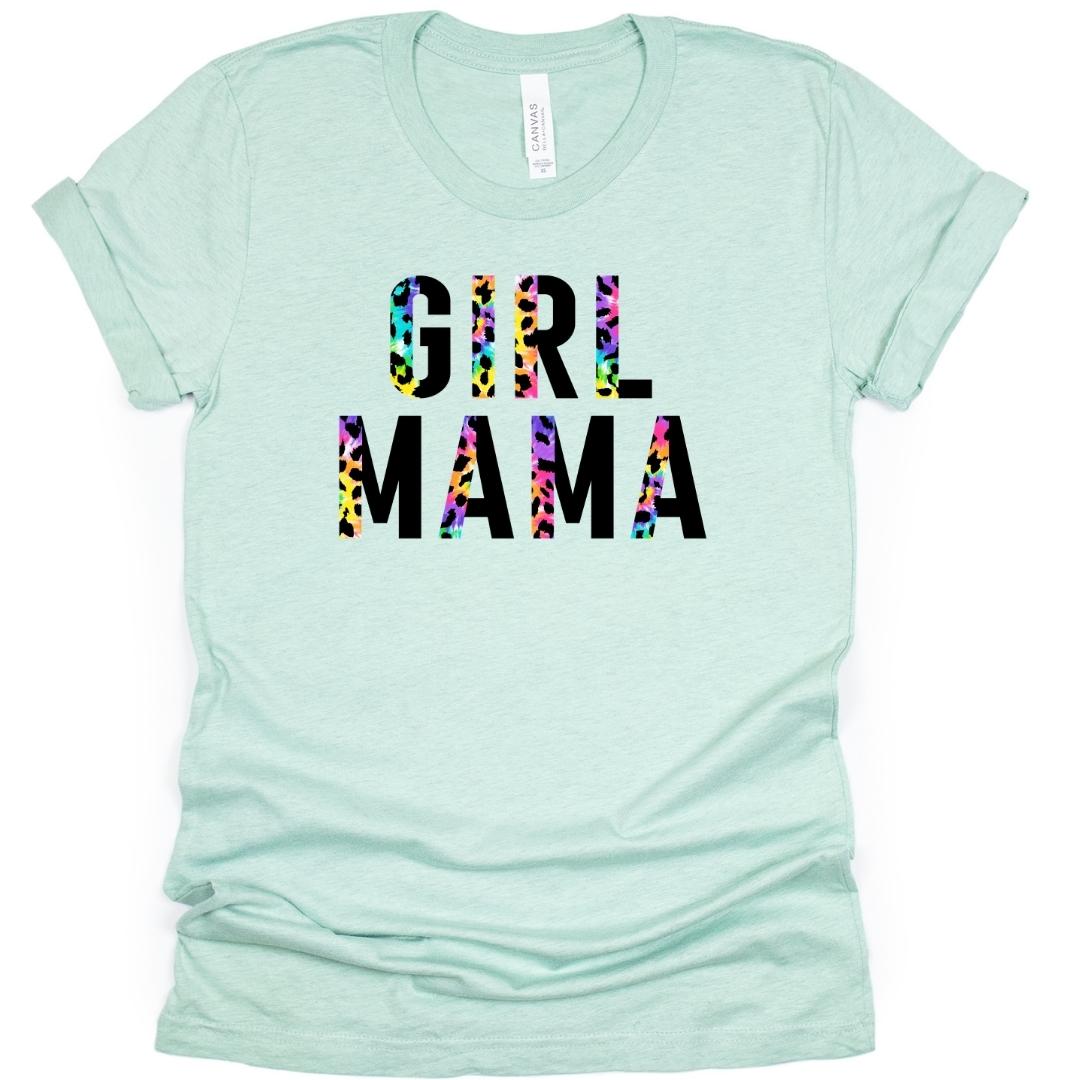 Girl Mama Cheetah Adult T-Shirt