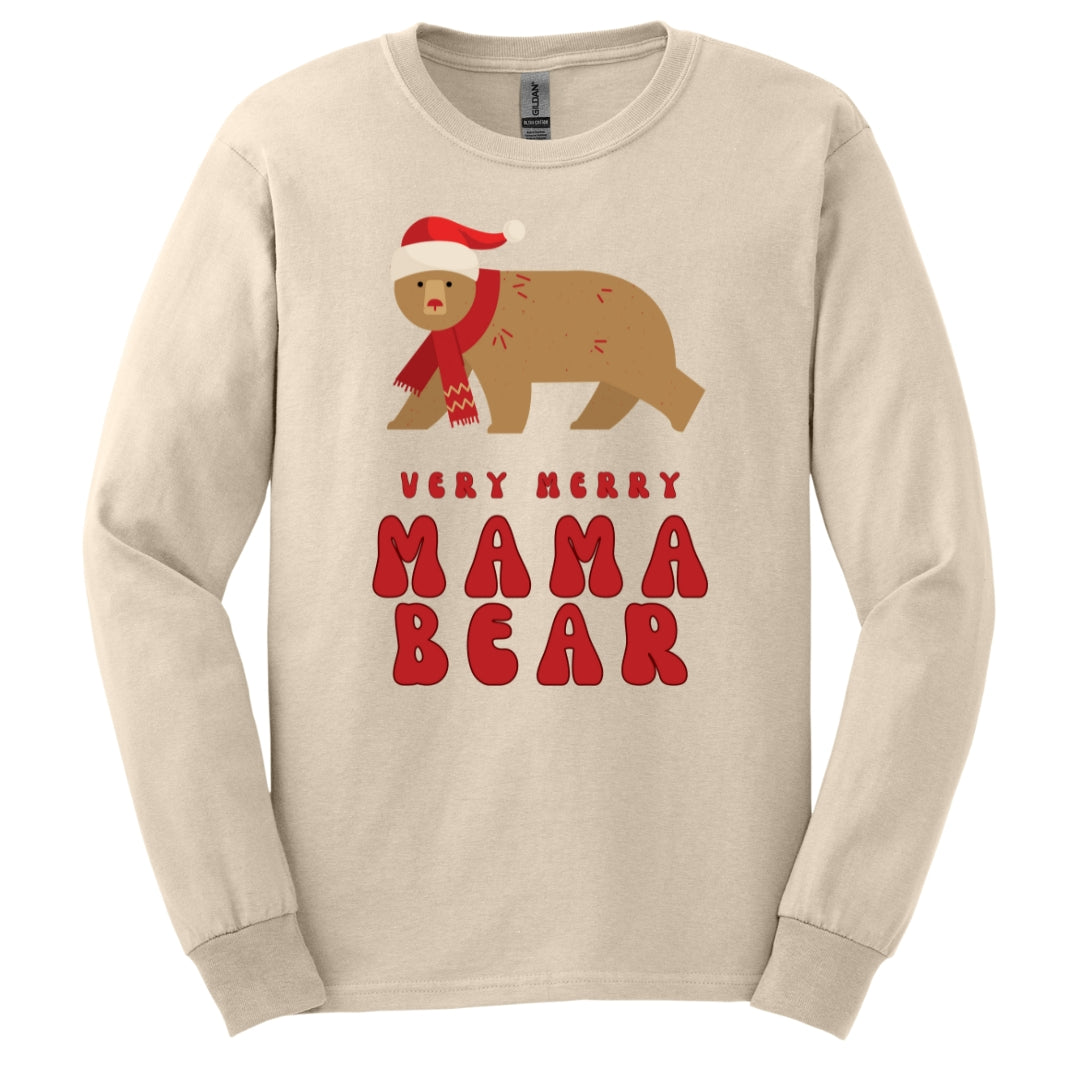 Very Merry Mama Bear Long Sleeve