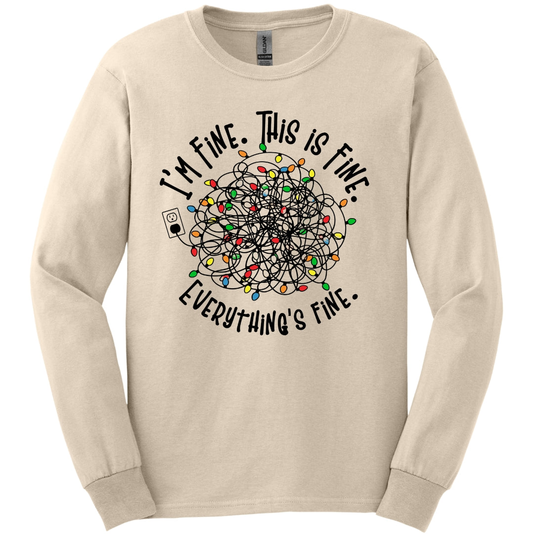 It's Fine, Everything's Fine Holiday Long Sleeve