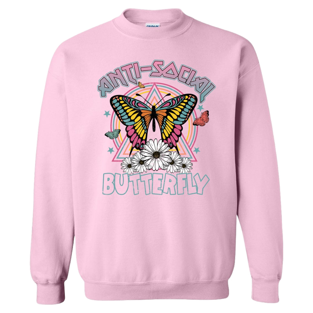 Anti-social Butterfly Crewneck Sweatshirt