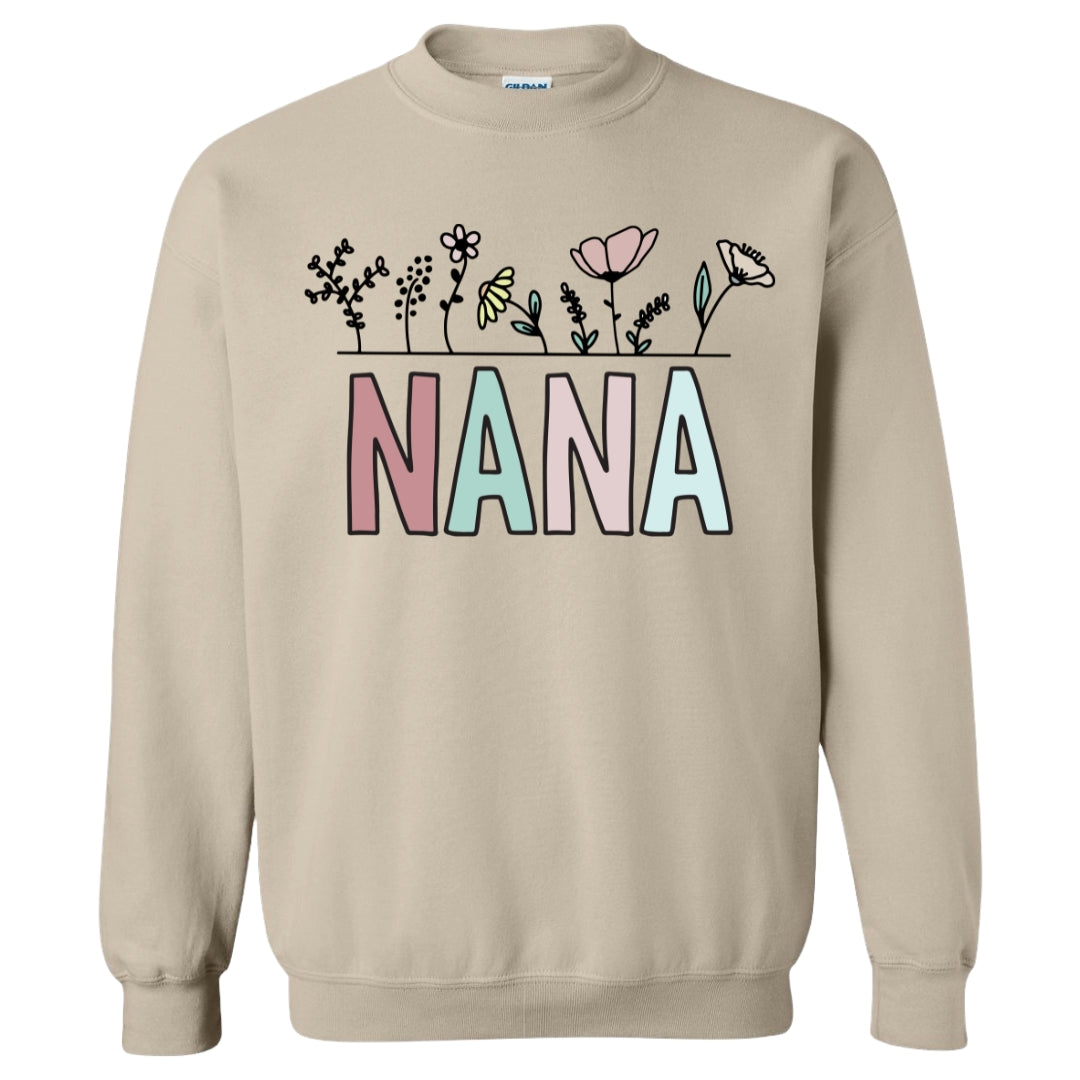 Nana Floral Crewneck Sweatshirt