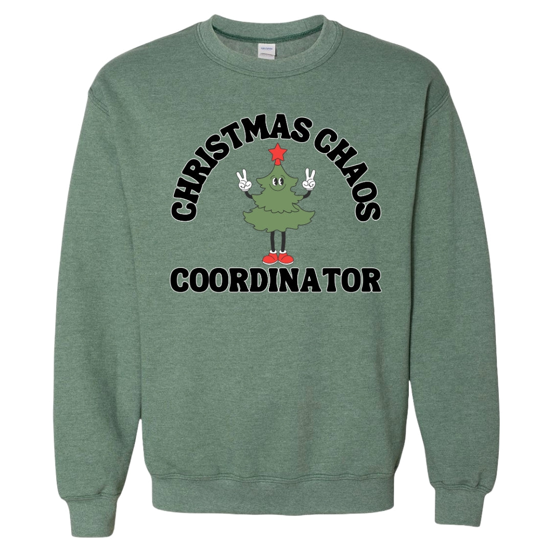 Christmas Chaos Coordinator Crewneck Sweatshirt