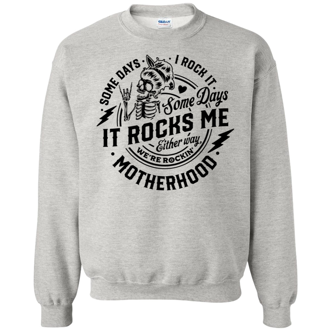 Motherhood Rocks Me Crewneck