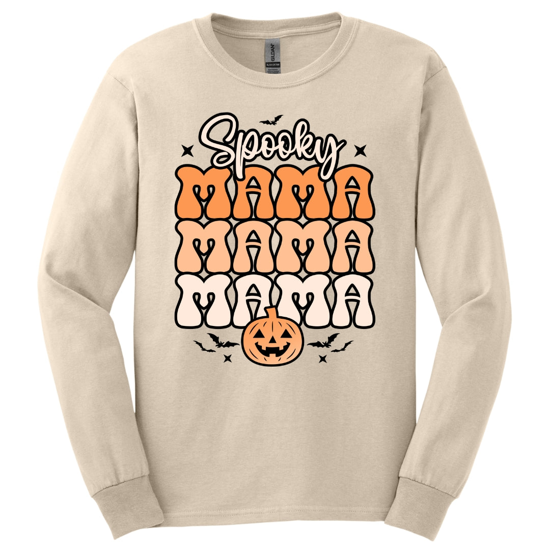 Spooky Mama Pumpkin Long Sleeve Shirt