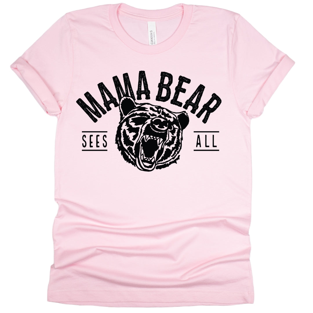 Mama Bear Sees All Adult T-Shirt
