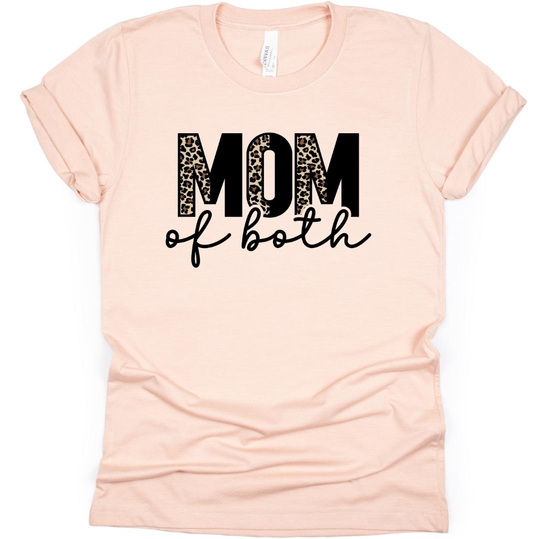 Mom Of Both Cheetah T-Shirt