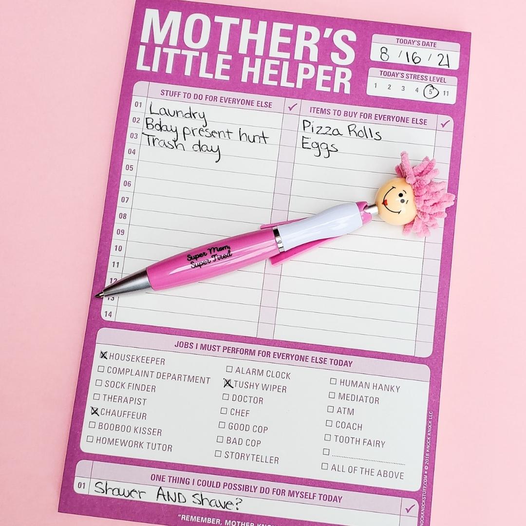 Mother's Little Helper Notepad