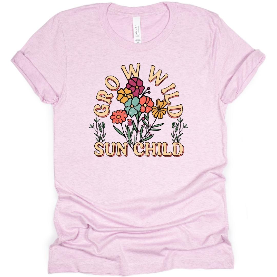 Grow Wild Sun Child Adult T-Shirt