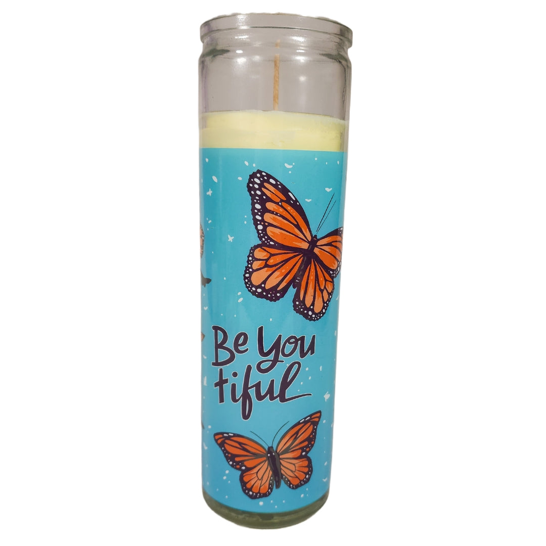 Be You Tiful Butterfly Candle
