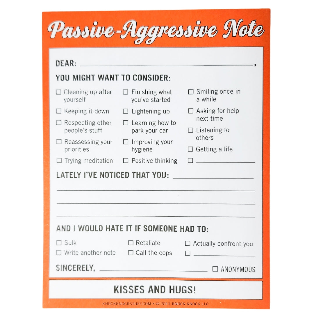 Passive Aggressive Notepad