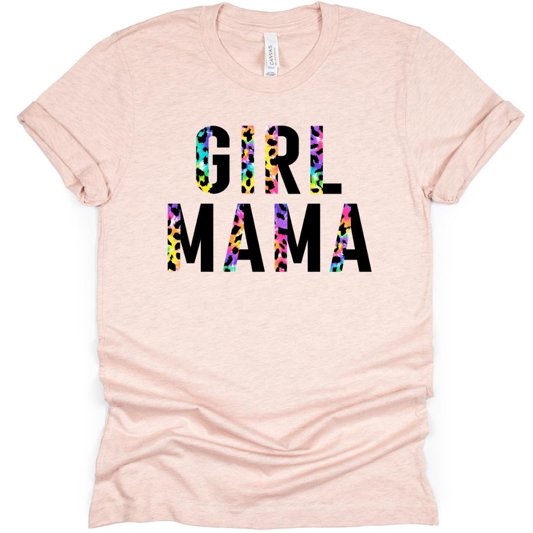 Girl Mama Cheetah Adult T-Shirt
